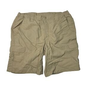 The North Face Cargo Nylon Hiking Shorts Elastic Waist FLAW Khaki Tan Mens Large